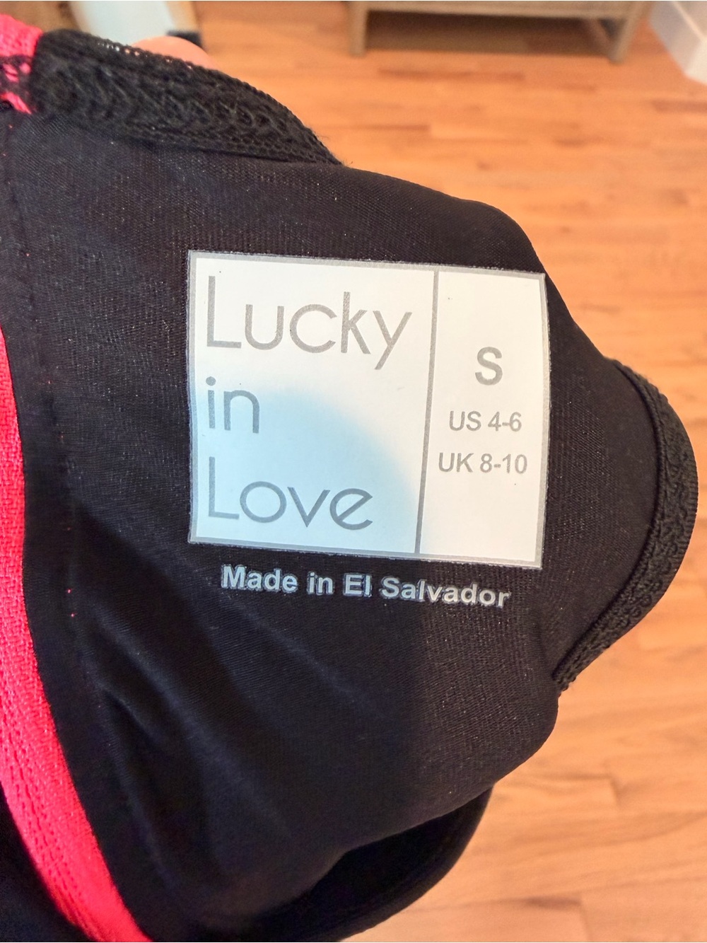 Lucky in Love Black Mesh Fit & Flare Mini Dress - Picture 3 of 3